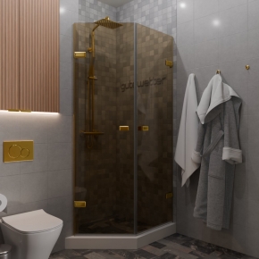 TREND DOOR GK-862G135C золотой гальванический стекло бронзовое #1