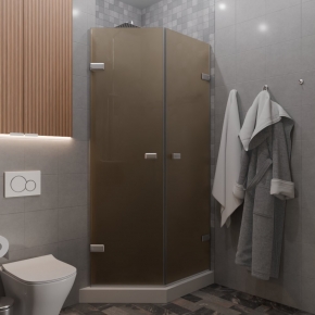 TREND DOOR GK-862G135C хром матовый стекло бронзовое матовое #1