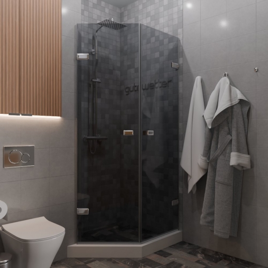 TREND DOOR GK-862G135C хром блестящий стекло графитовое #1