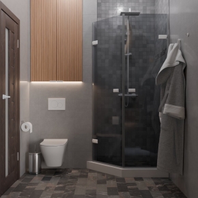TREND DOOR GK-862G135C белый матовый стекло графитовое #4