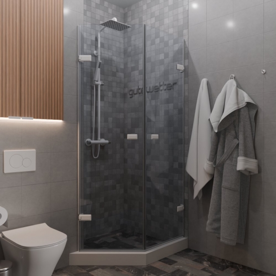 TREND DOOR GK-862G135C белый матовый стекло бесцветное #1