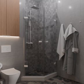 TREND DOOR GK-862G135C белый матовый стекло выбеленное #1
