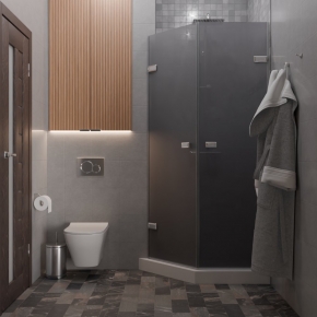 TREND DOOR GK-862G135C хром блестящий стекло графитовое матовое #4