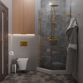 TREND DOOR GK-862G135C золотой гальванический стекло выбеленное #4