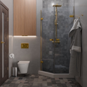 TREND DOOR GK-862G135C золотой гальванический стекло бесцветное #4