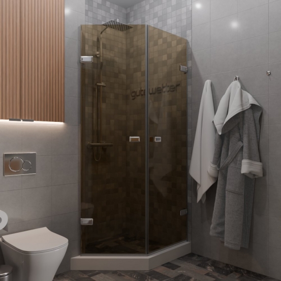 TREND DOOR GK-862G135C хром блестящий стекло бронзовое #1
