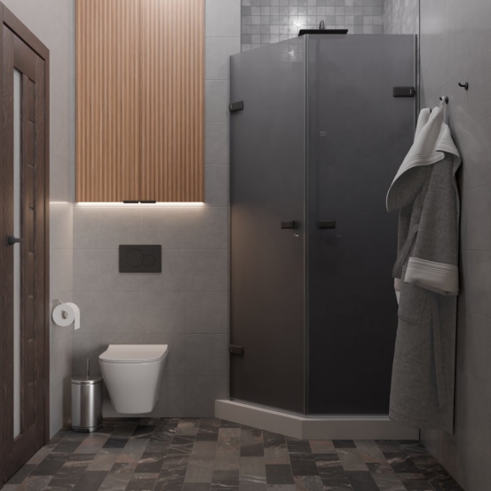 TREND DOOR GK-862G135C черный матовый стекло графитовое матовое #4