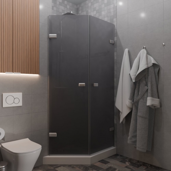 TREND DOOR GK-862G135C хром матовый стекло графитовое матовое #1