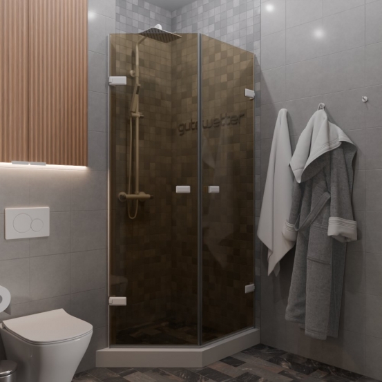 TREND DOOR GK-862G135C белый матовый стекло бронзовое #1