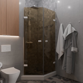 TREND DOOR GK-862G135C белый матовый стекло бронзовое #1