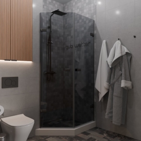 TREND DOOR GK-862G135C черный матовый стекло графитовое #1