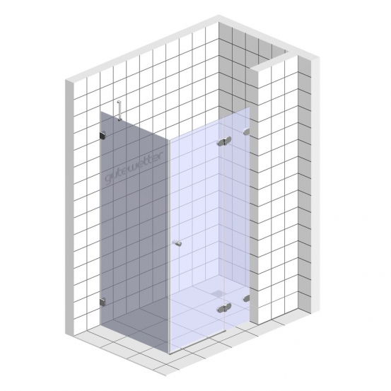 Душевой уголок LUX SQUARE GK-003GB-2522-CH02