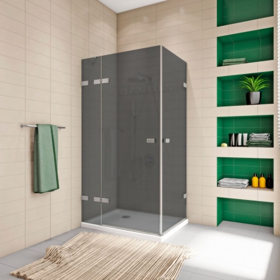 TREND RECTAN GK-863B хром матовый стекло графитовое матовое