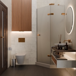 TREND DOOR GK-862AG135ONE-01 бронзовый стекло матовое #4