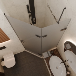 Дверь в душевую нишу TREND DOOR GK-862AG135ONE-01