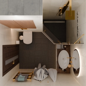 TREND DOOR GK-862AG135ONE-01 золотой гальванический стекло графитовое #5