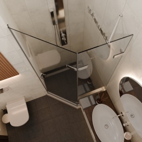 TREND DOOR GK-862AG135ONE-01 хром блестящий стекло бесцветное #2