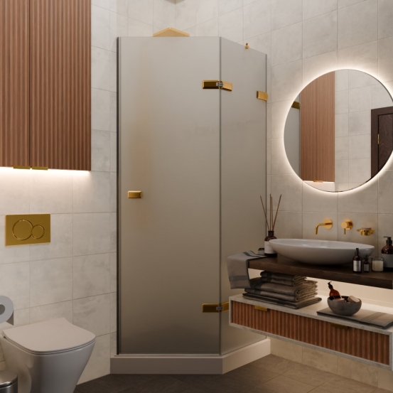 TREND DOOR GK-862AG135ONE-01 золотой гальванический стекло матовое #1