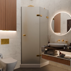 TREND DOOR GK-862AG135ONE-01 золотой гальванический стекло матовое #1