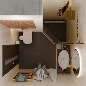TREND DOOR GK-862AG135ONE-01 золотой гальванический стекло бронзовое #5
