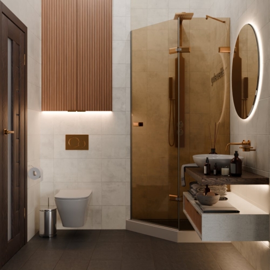 TREND DOOR GK-862AG135ONE-01 бронзовый стекло бронзовое #4