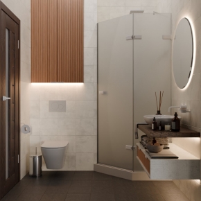 TREND DOOR GK-862AG135ONE-01 белый матовый стекло матовое #4