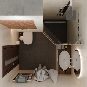 TREND DOOR GK-862AG135ONE-01 хром блестящий стекло графитовое #5