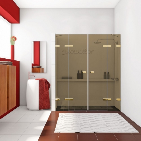 TREND DOOR GK-864TWO золотой металлик стекло бронзовое